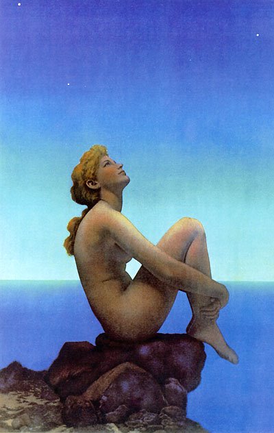 maxfield parrish, stars. The More Loving One -- by W.H. Auden